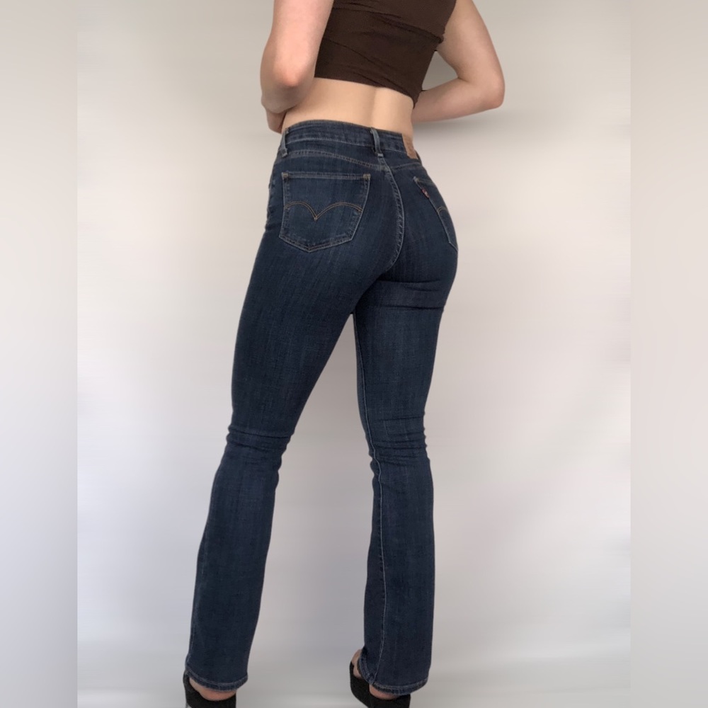 Dark Wash Women's Bootcut Jeans - Blue